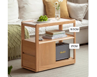 Seattle Solid oak Movable Side Table (new arrival)
